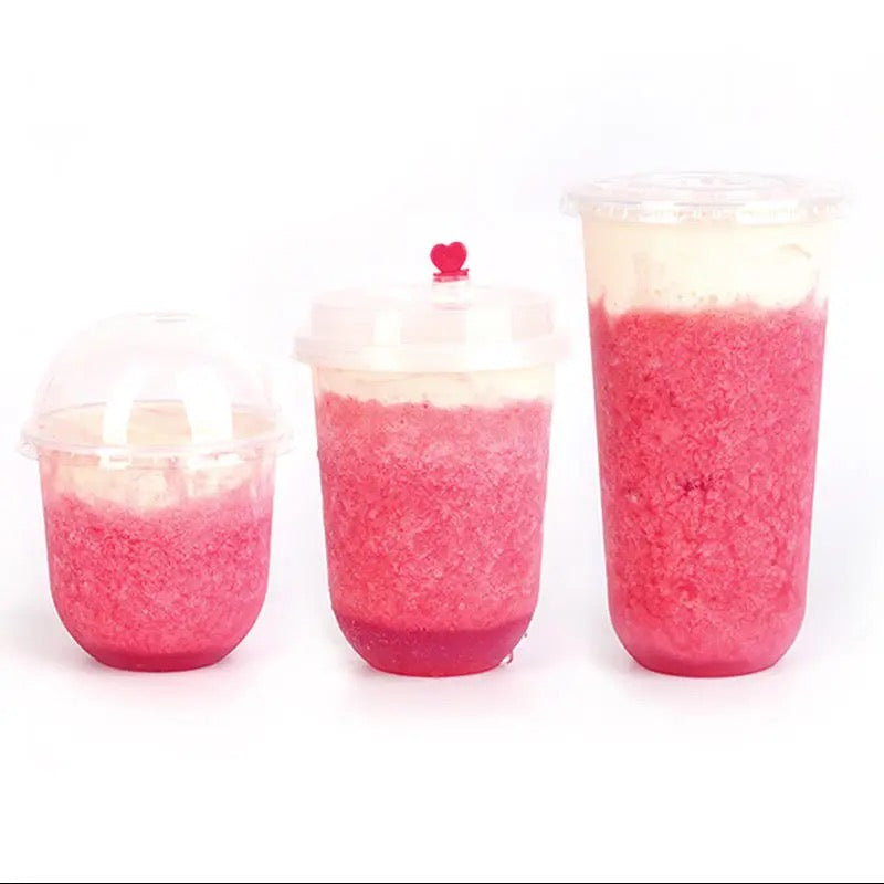 500ml Bubble Tea 90mm U Shape Premium Frosted Cups, 500 Units