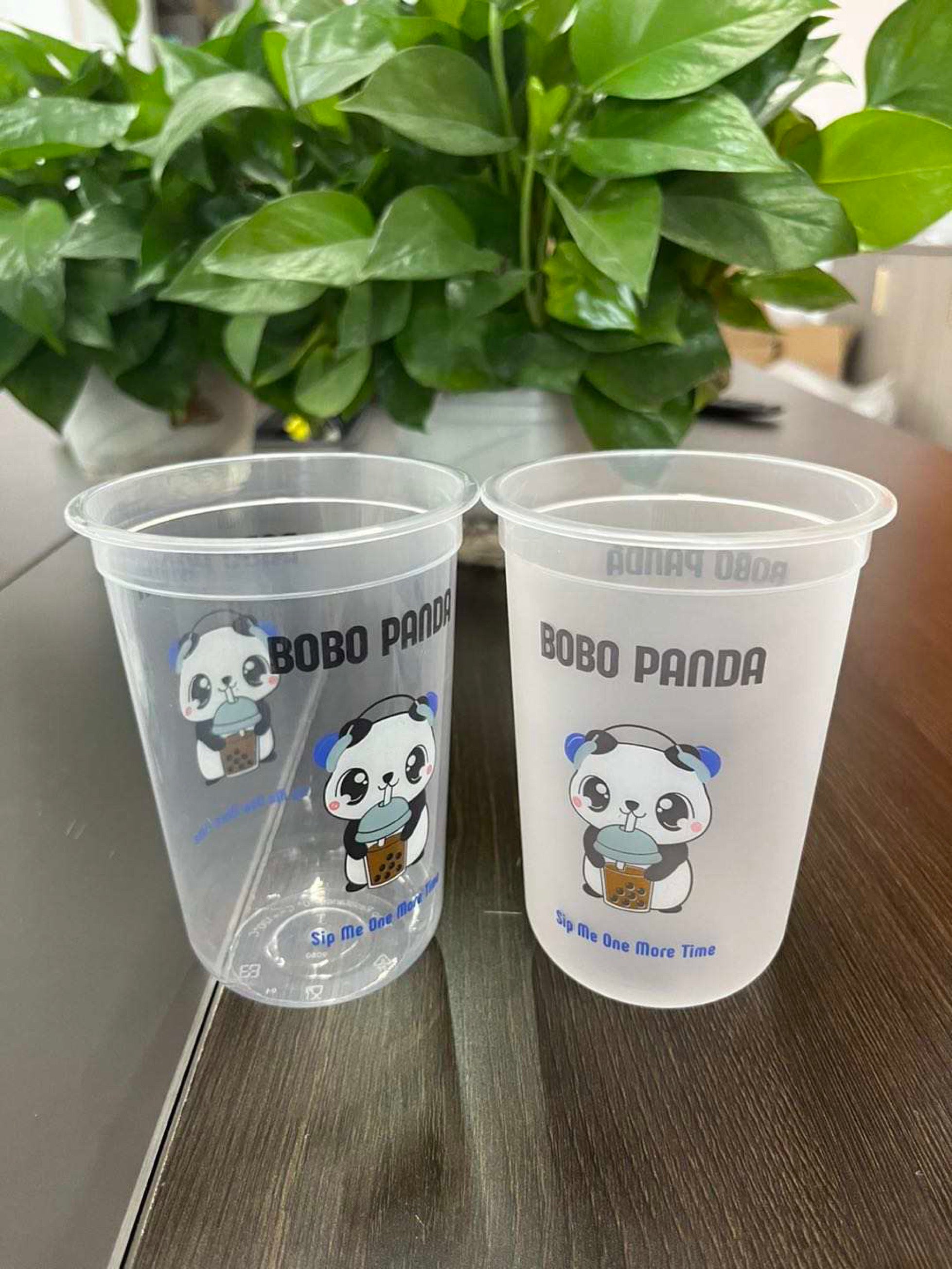 500ml Bubble Tea 90mm U Shape Premium Frosted Cups, 500 Units