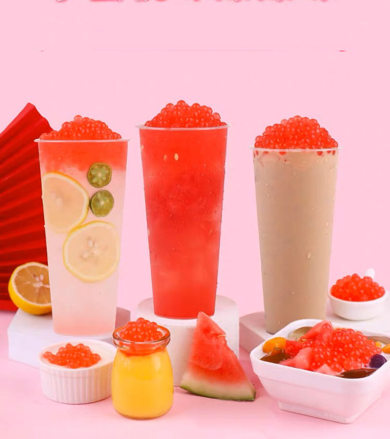 Strawberry Topping Boba, 3kg